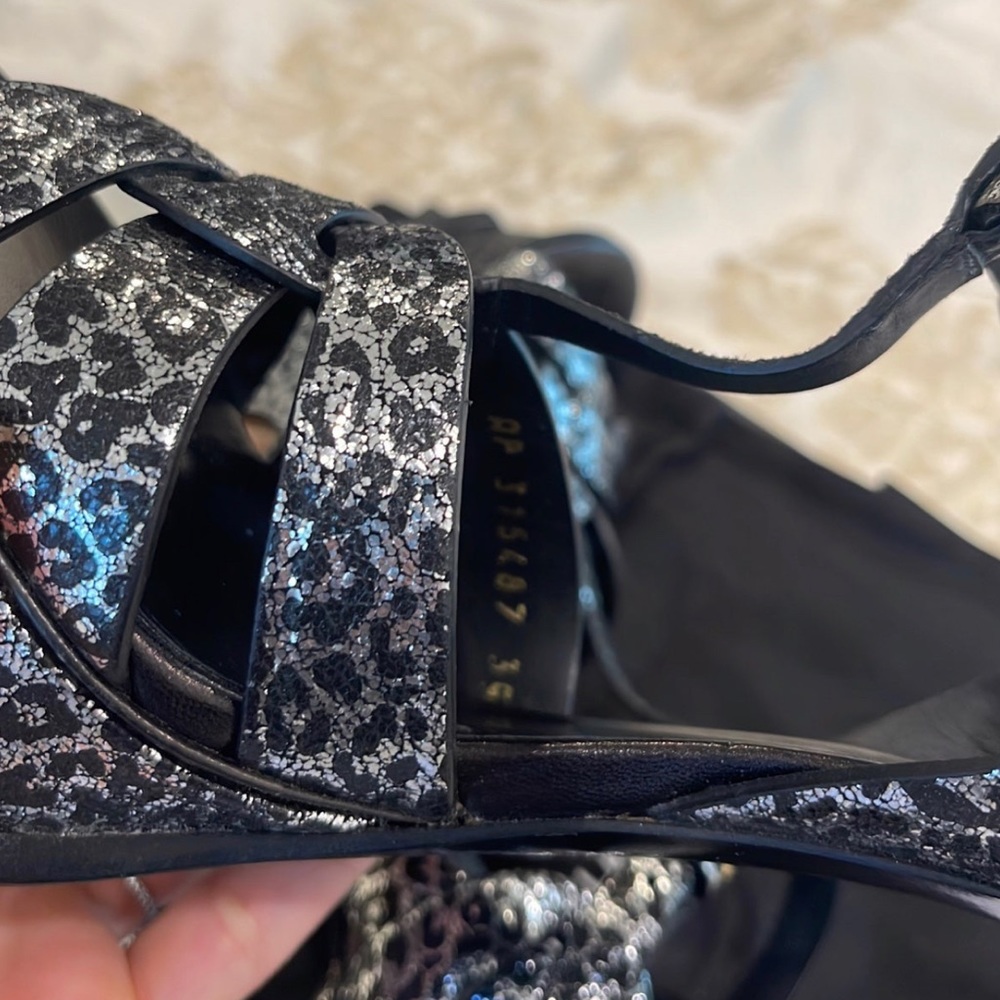 YSL metallic tribute high heel sandals - Picture 6 of 9